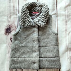 Women's Gray Knitted Vest